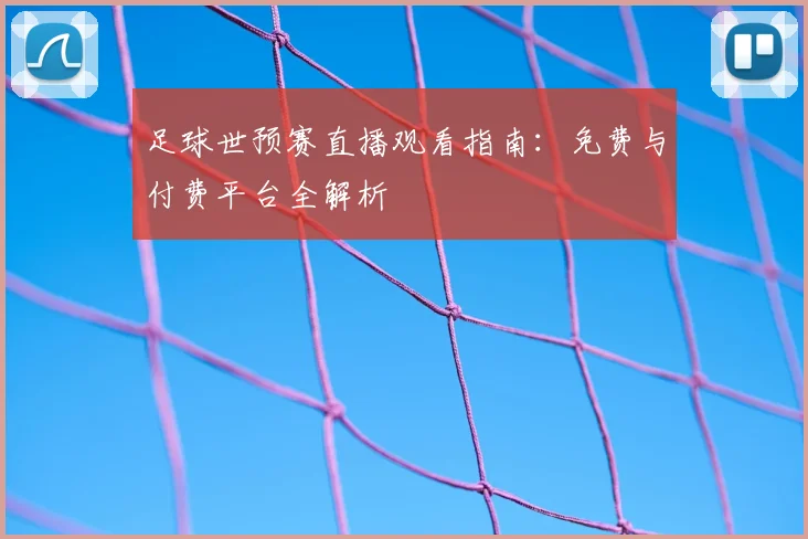足球世预赛直播观看指南：免费与付费平台全解析